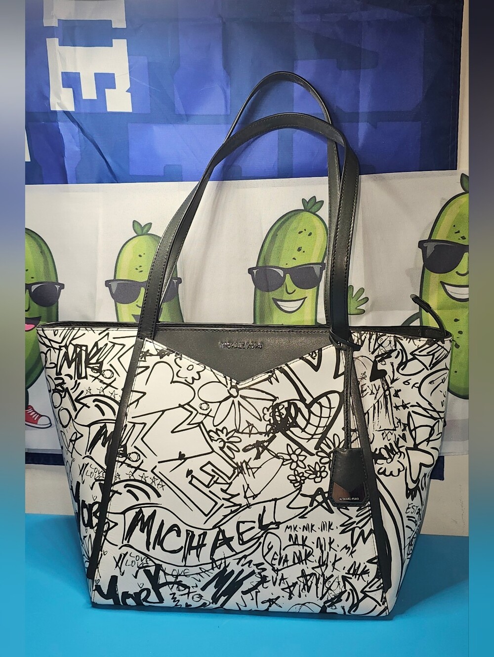 Michael Kors Whitney Large Graffiti Leather Tote Bag – Limited Edition